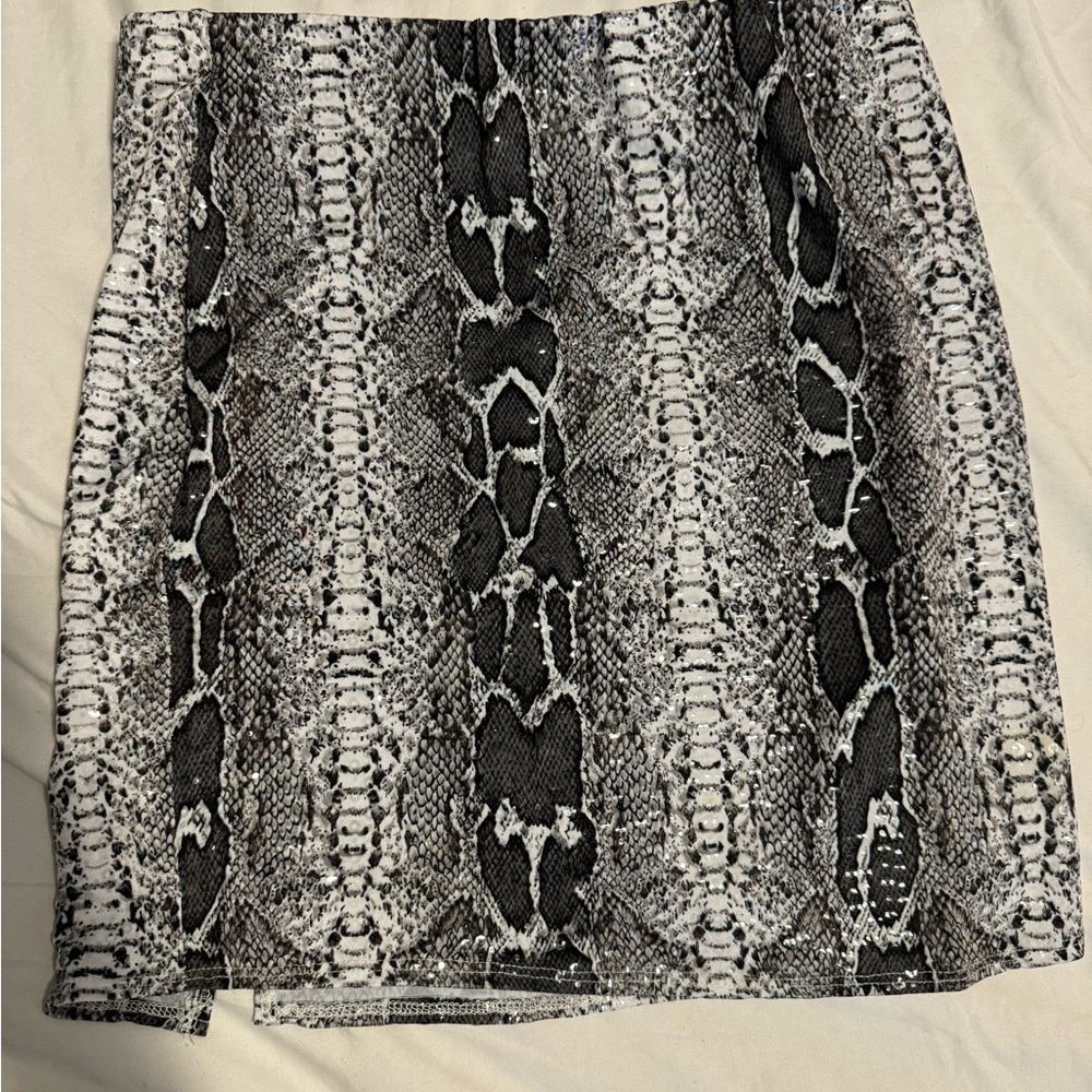 Windsor Black and White Mini Pencil Skirt